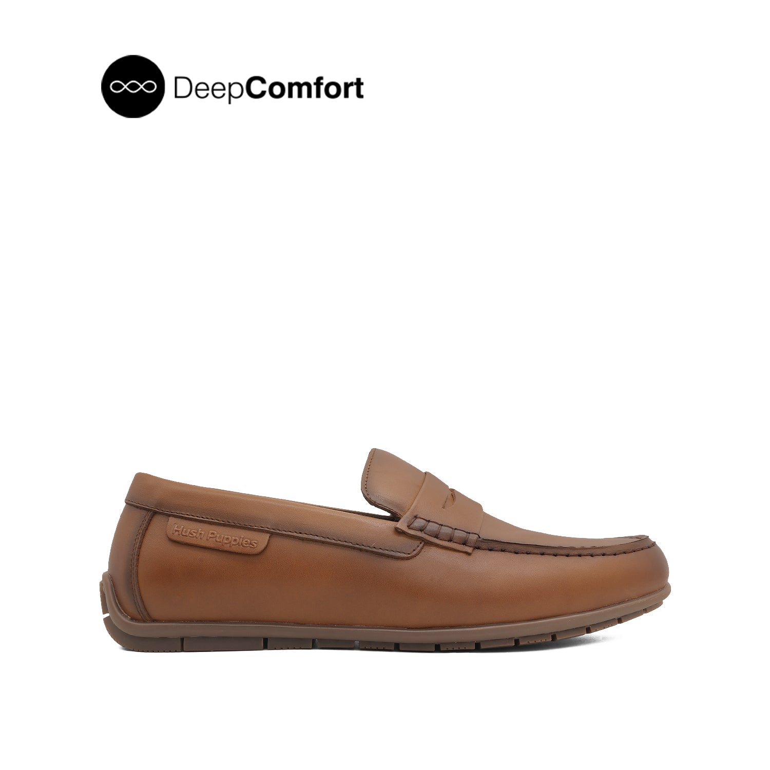 Discount on Hush Puppies  shoes - SKU: Orvin Penny Men's Shoes - Cognac Tumbled Leather