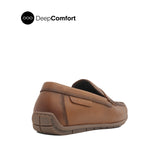 Orvin Penny Men's Shoes - Cognac Tumbled Leather