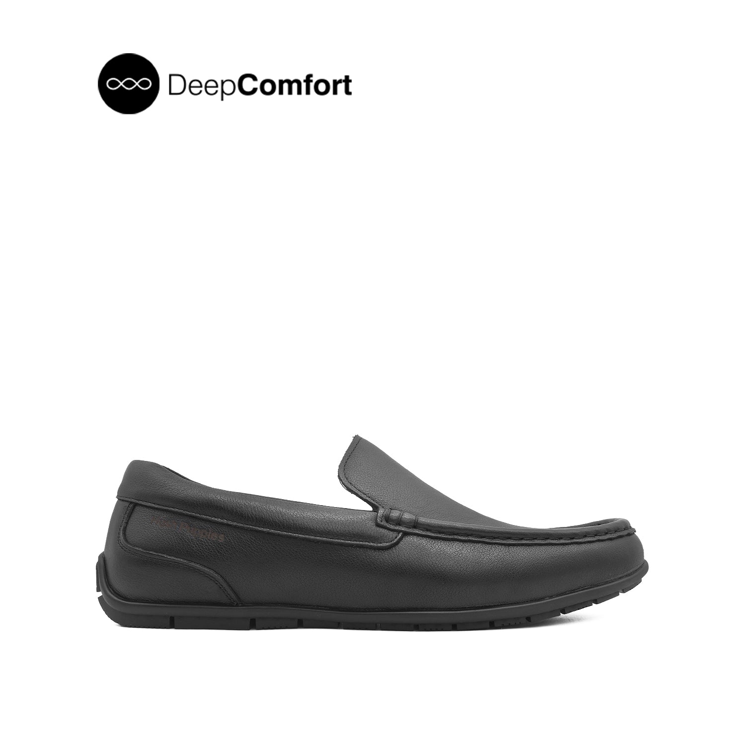 Discount on Hush Puppies  shoes - SKU: Orvin Venetian Men's Shoes - Black Tumbled Leather