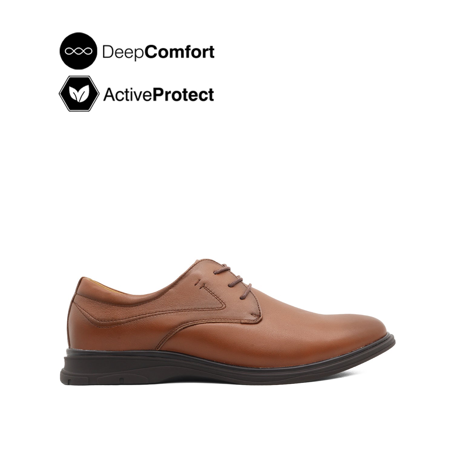 Discount on Hush Puppies  shoes - SKU: Nathan Lace Up PT Men's Shoes - Brown Leather
