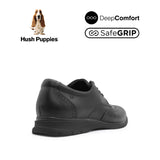 Nathan Lace Up Wing Tip Men's Shoes - Black Leather