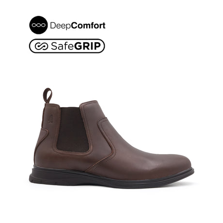 Nathan Chelsea Men's Boots - Brown Leather