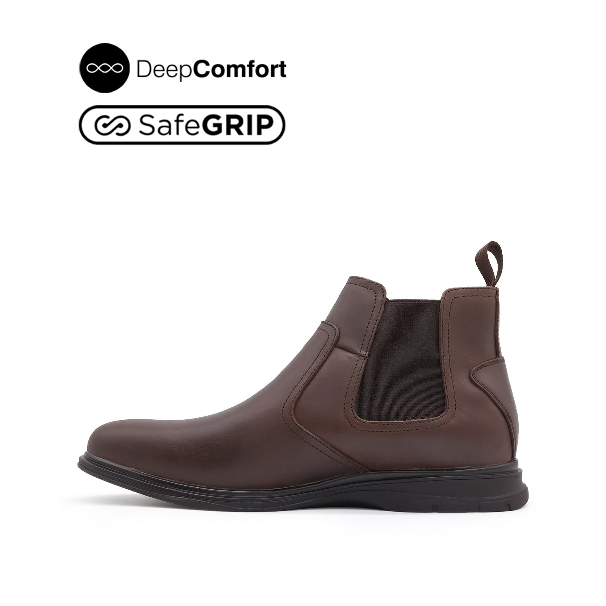 Nathan Chelsea Men's Boots - Brown Leather