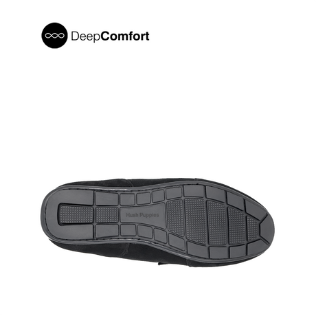 Nash Penny Men's Shoes - Black Tumbled Nubuck