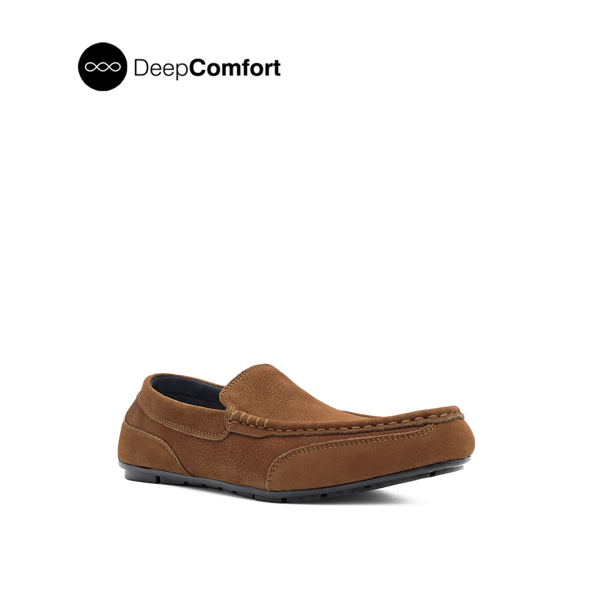 Nash Venetian Men's Shoes - Cognac Tumbled Nubuck