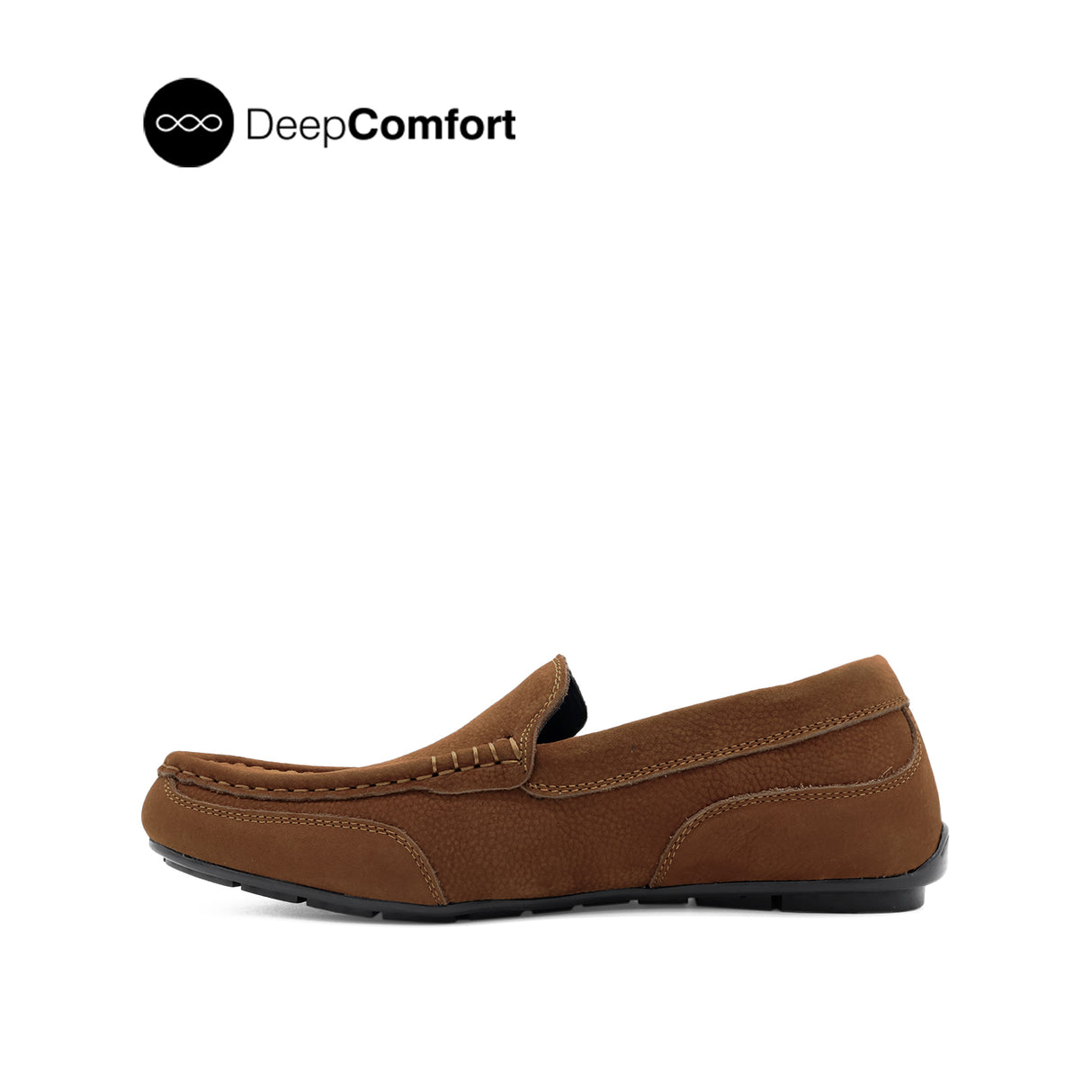 Nash Venetian Men's Shoes - Cognac Tumbled Nubuck