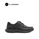 Neil Lace Up Men's Shoes - Black Tumbled Leather