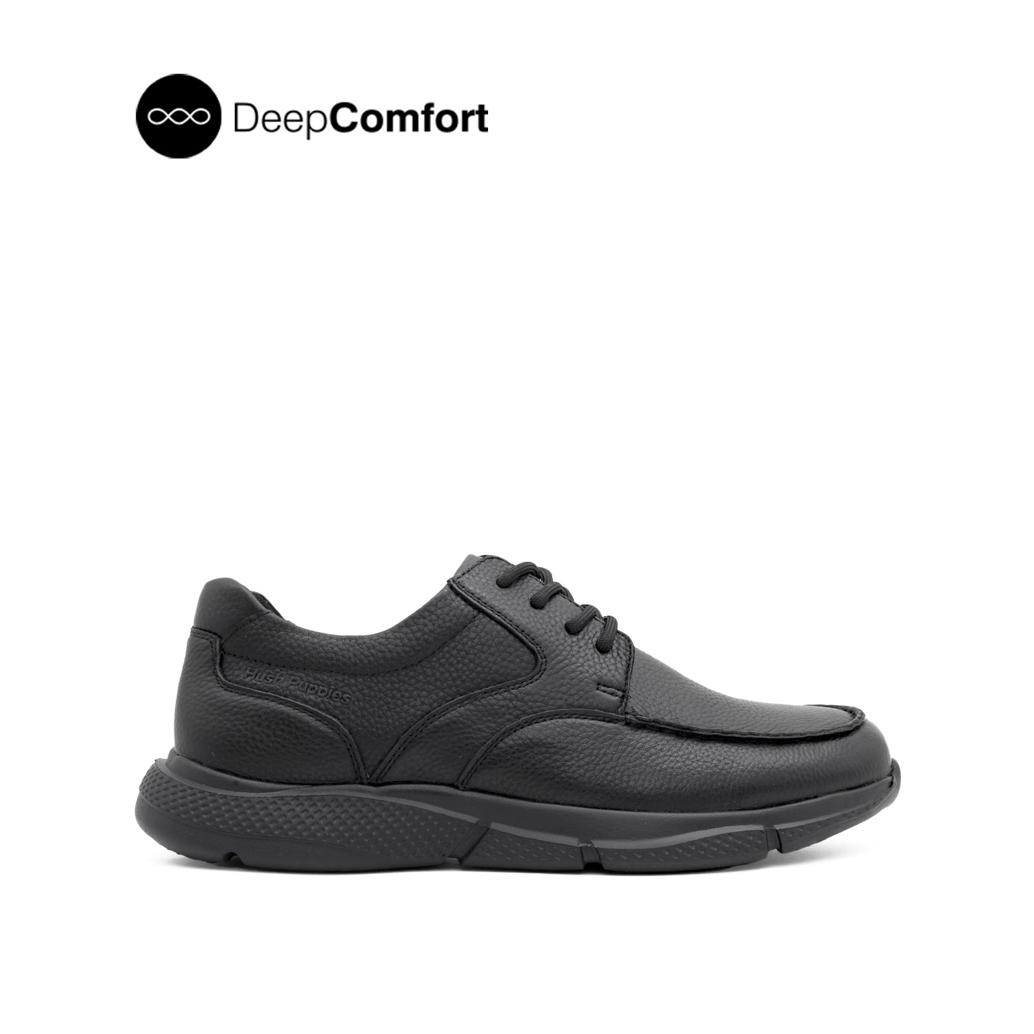 Discount on Hush Puppies  shoes - SKU: Neil Lace Up Men's Shoes - Black Tumbled Leather