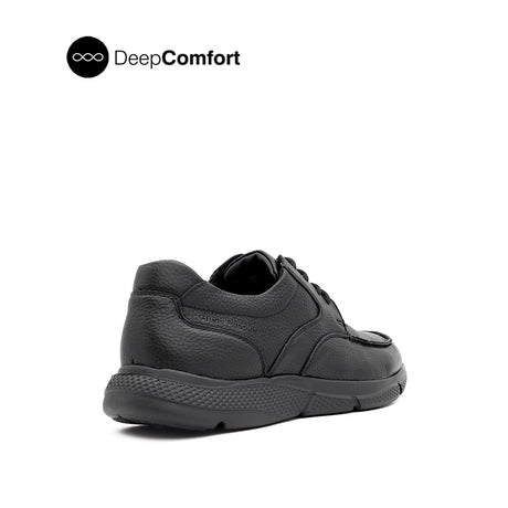 Neil Lace Up Men's Shoes - Black Tumbled Leather