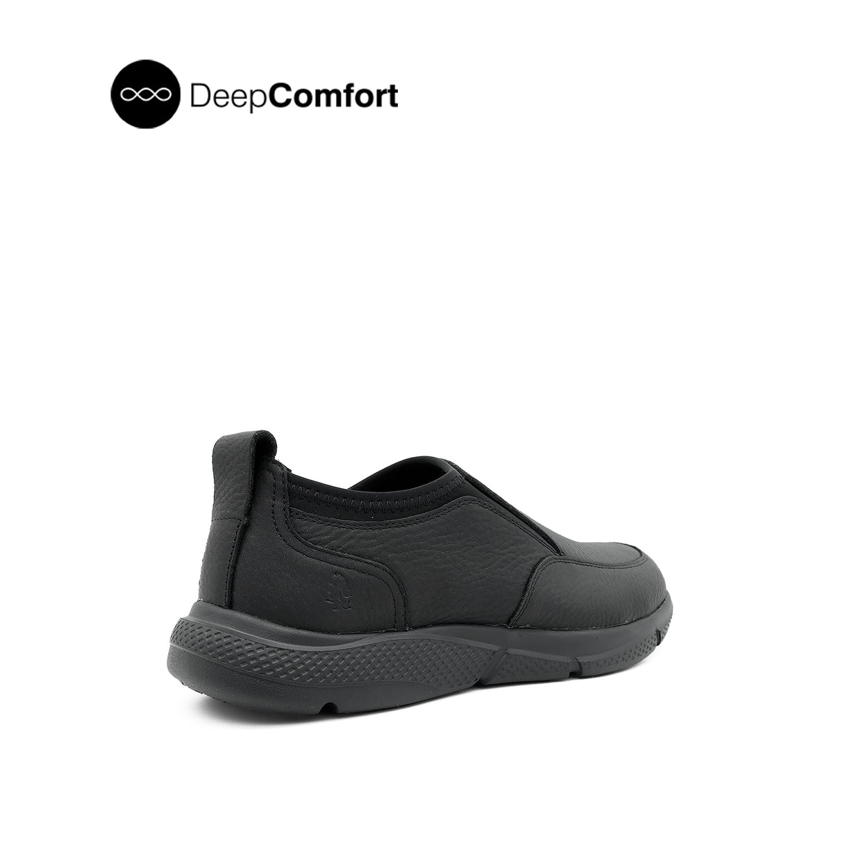 Neil Slip On Apron Toe Men's Shoes - Black Nubuck