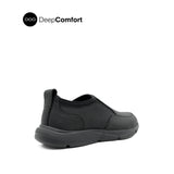 Neil Slip On Apron Toe Men's Shoes - Black Nubuck