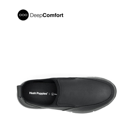 Neil Slip On Apron Toe Men's Shoes - Black Nubuck