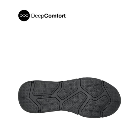 Neil Slip On Apron Toe Men's Shoes - Black Nubuck
