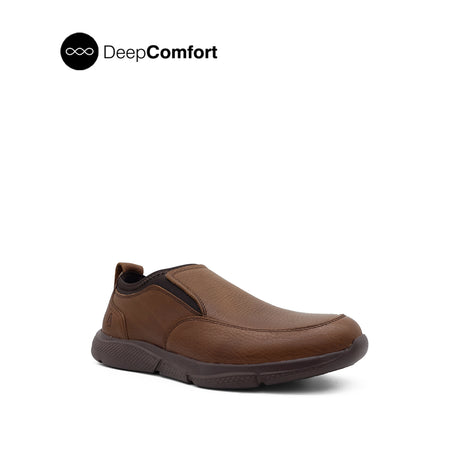 Neil Slip On Apron Toe Men's Shoes - Tan Tumbled Nubuck
