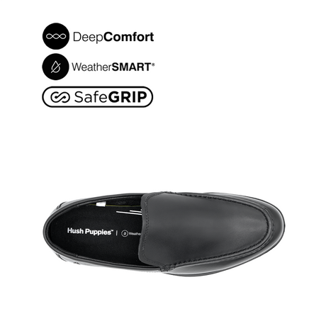 Jerry SO Mocc Toe Men's Shoes - Black Leather Waterproof