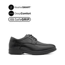 Jerry LU Bike Toe Men's Shoes -Black Leather Waterproof