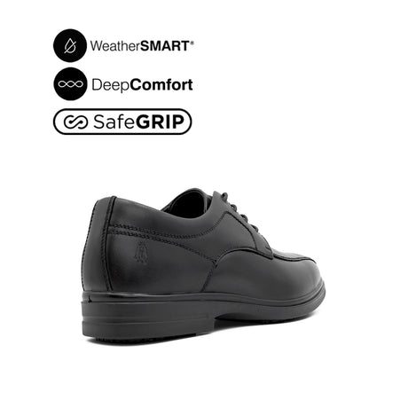 Jerry LU Bike Toe Men's Shoes -Black Leather Waterproof