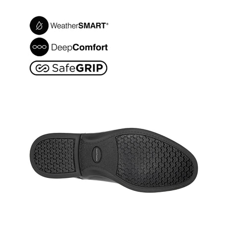 Jerry LU Bike Toe Men's Shoes -Black Leather Waterproof