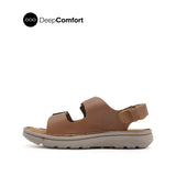 Kaiwalk Backstrap Men's Sandals - Tan Tumbled Leather