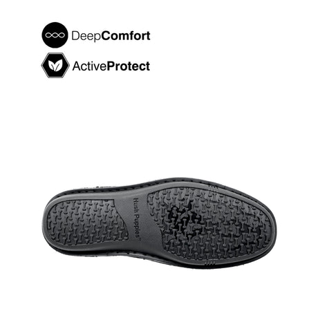 Saxon Metal Bit Men's Shoes - Black Tumbled Leather