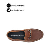 Saxon Metal Bit Men's Shoes - Tan Tumbled Leather