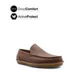 Saxon Venetian Men's Shoes - Tan Tumbled Leather