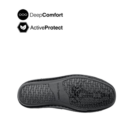 Saxon Penny Men's Shoes - Black Tumbled Leather