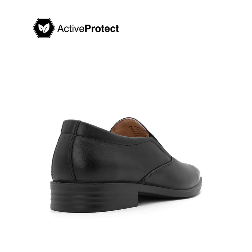 Egon Slip On BT Men's Shoes - Black Leather WP