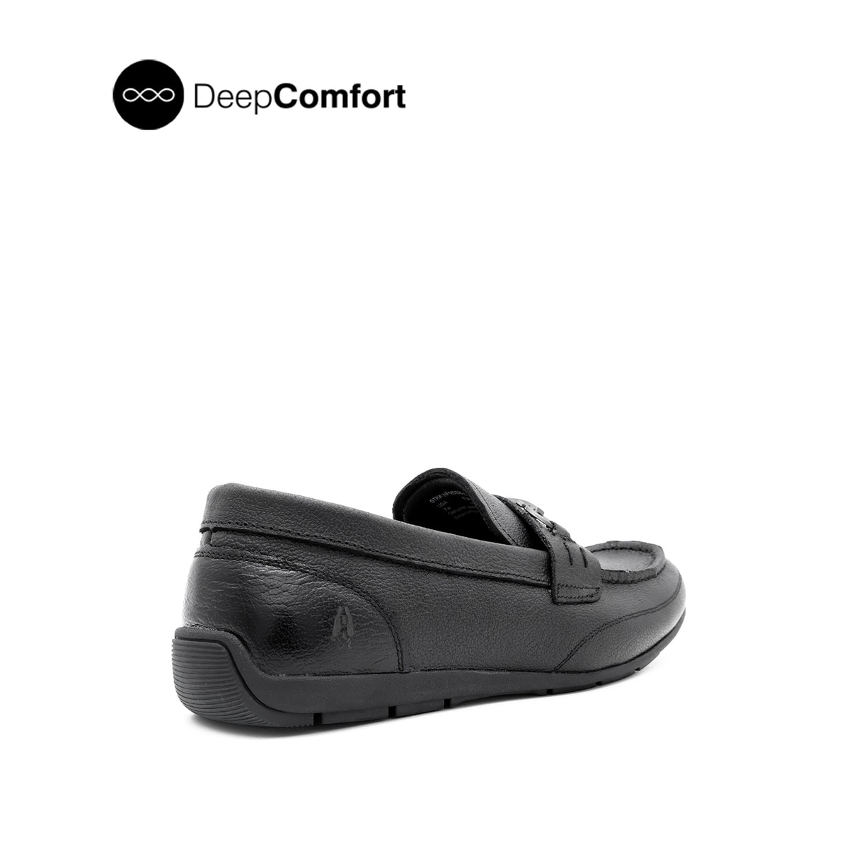 Raven Metal Bit Men's Shoes - Black Tumbled Leather