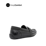 Raven Metal Bit Men's Shoes - Black Tumbled Leather