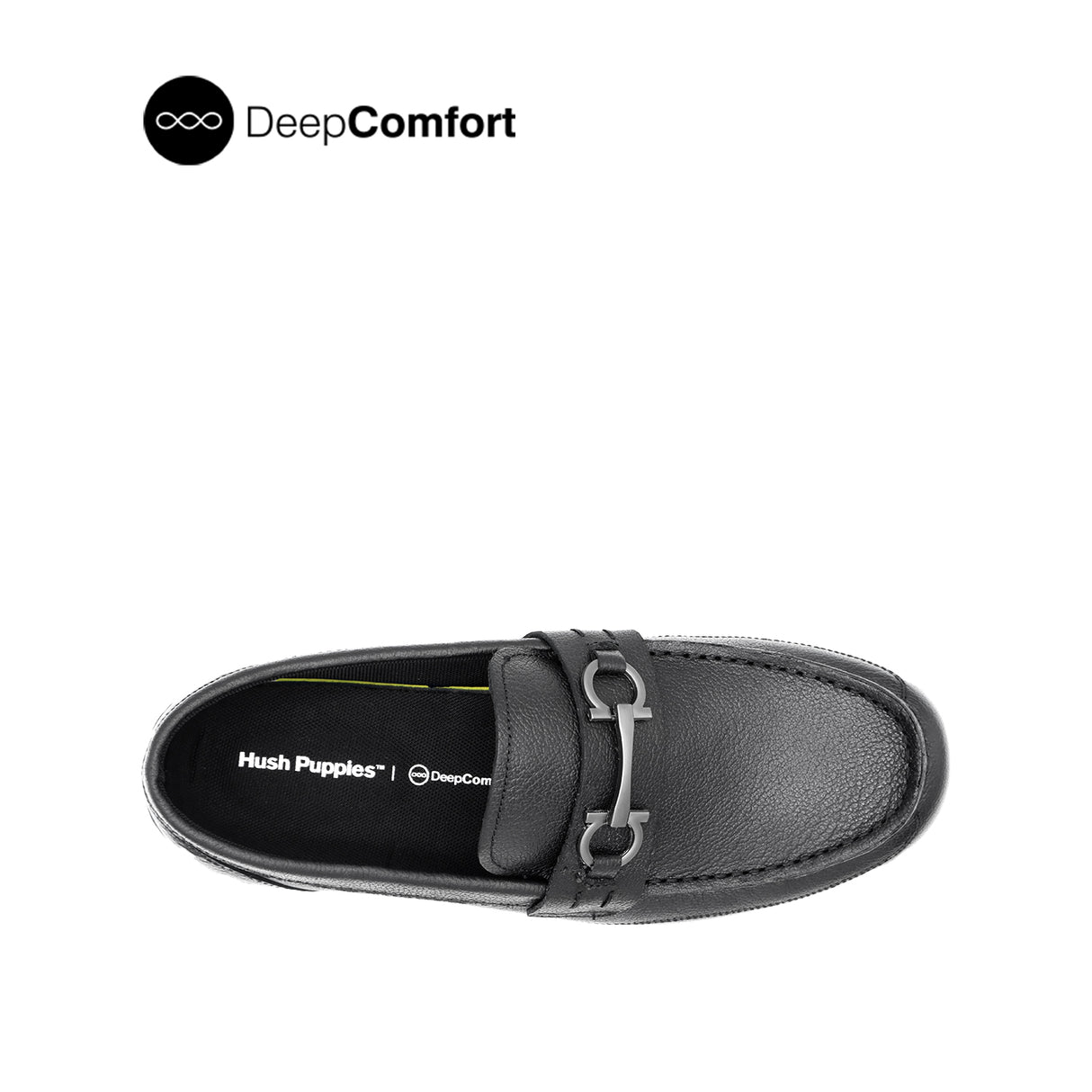 Raven Metal Bit Men's Shoes - Black Tumbled Leather