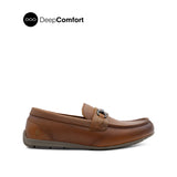 Raven Metal Bit Men's Shoes - Tan Tumbled Leather