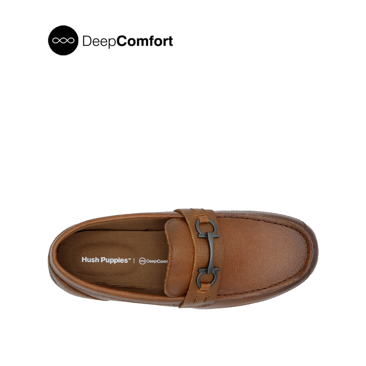 Raven Metal Bit Men's Shoes - Tan Tumbled Leather