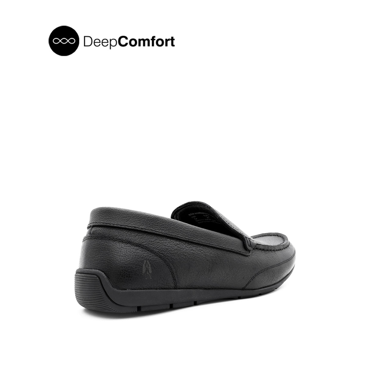 Raven Venetian Men's Shoes - Black Tumbled Leather