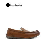 Raven Venetian Men's Shoes - Tan Tumbled Leather
