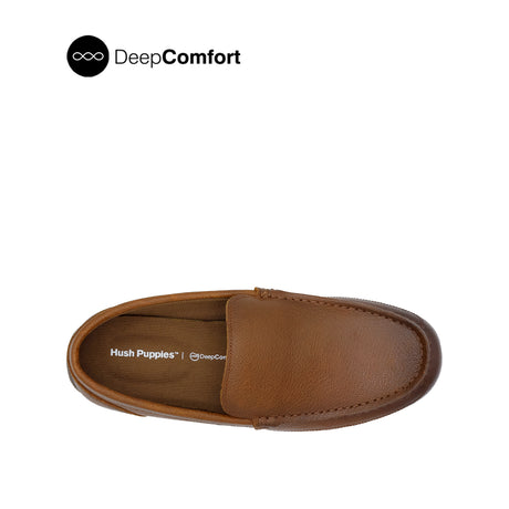 Raven Venetian Men's Shoes - Tan Tumbled Leather