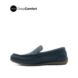 Raven Venetian Men's Shoes - Navy Tumbled Leather