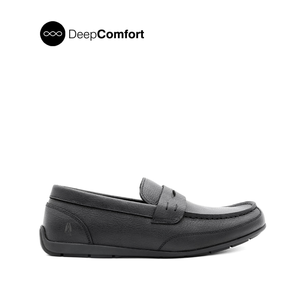 Raven Penny Men's Shoes - Black Tumbled Leather