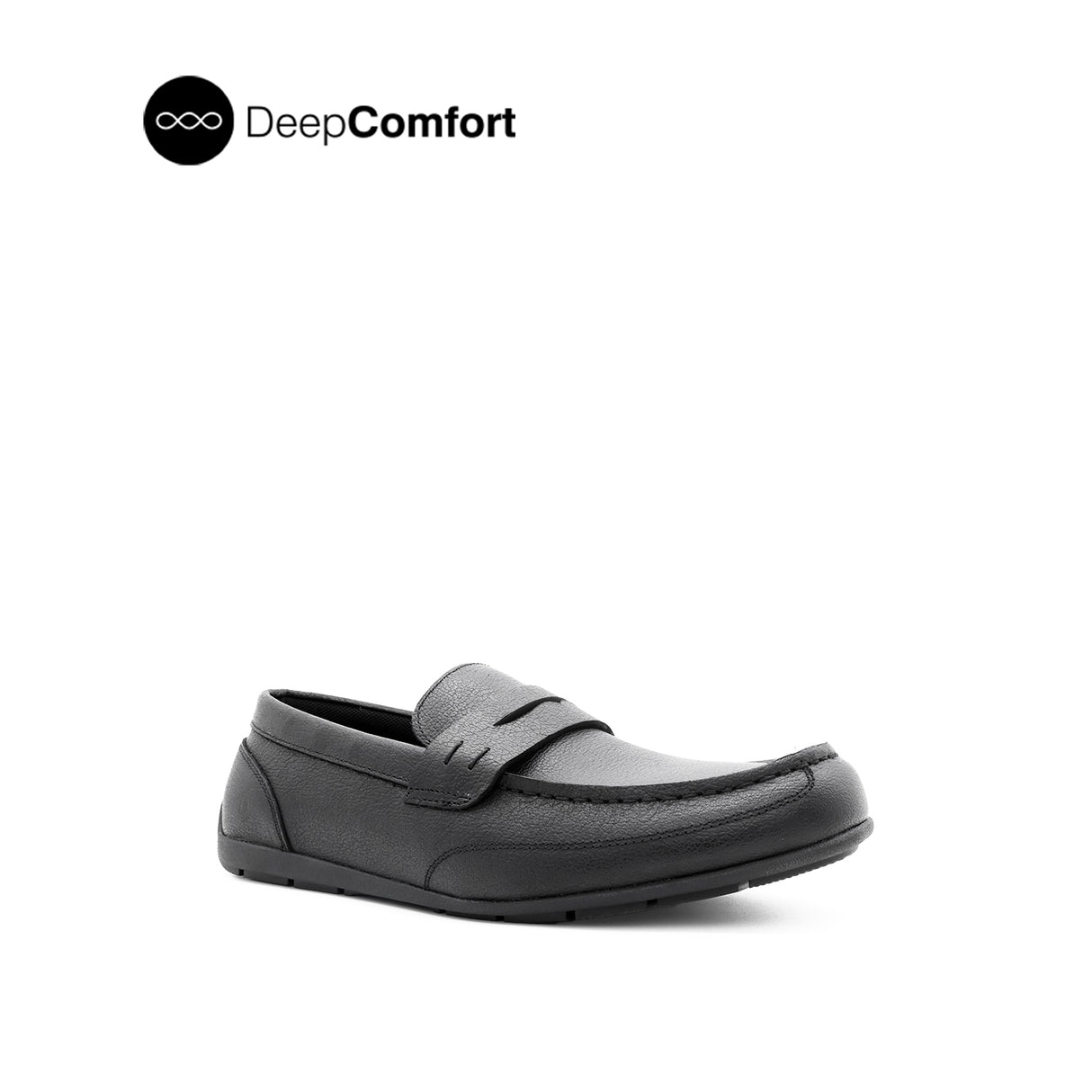 Raven Penny Men's Shoes - Black Tumbled Leather