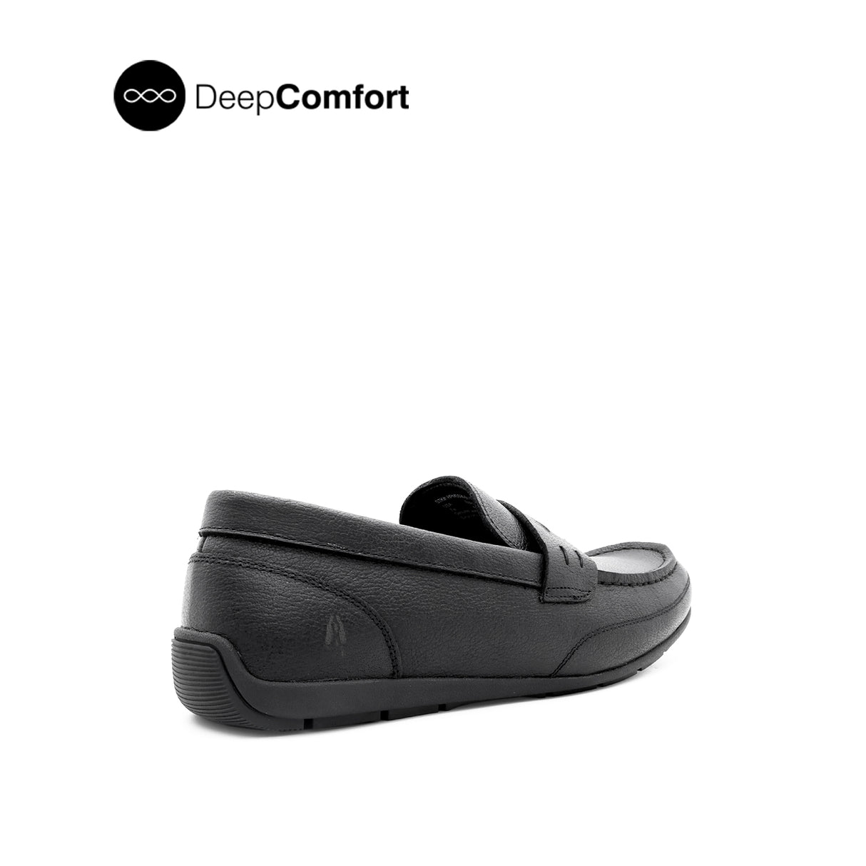 Raven Penny Men's Shoes - Black Tumbled Leather