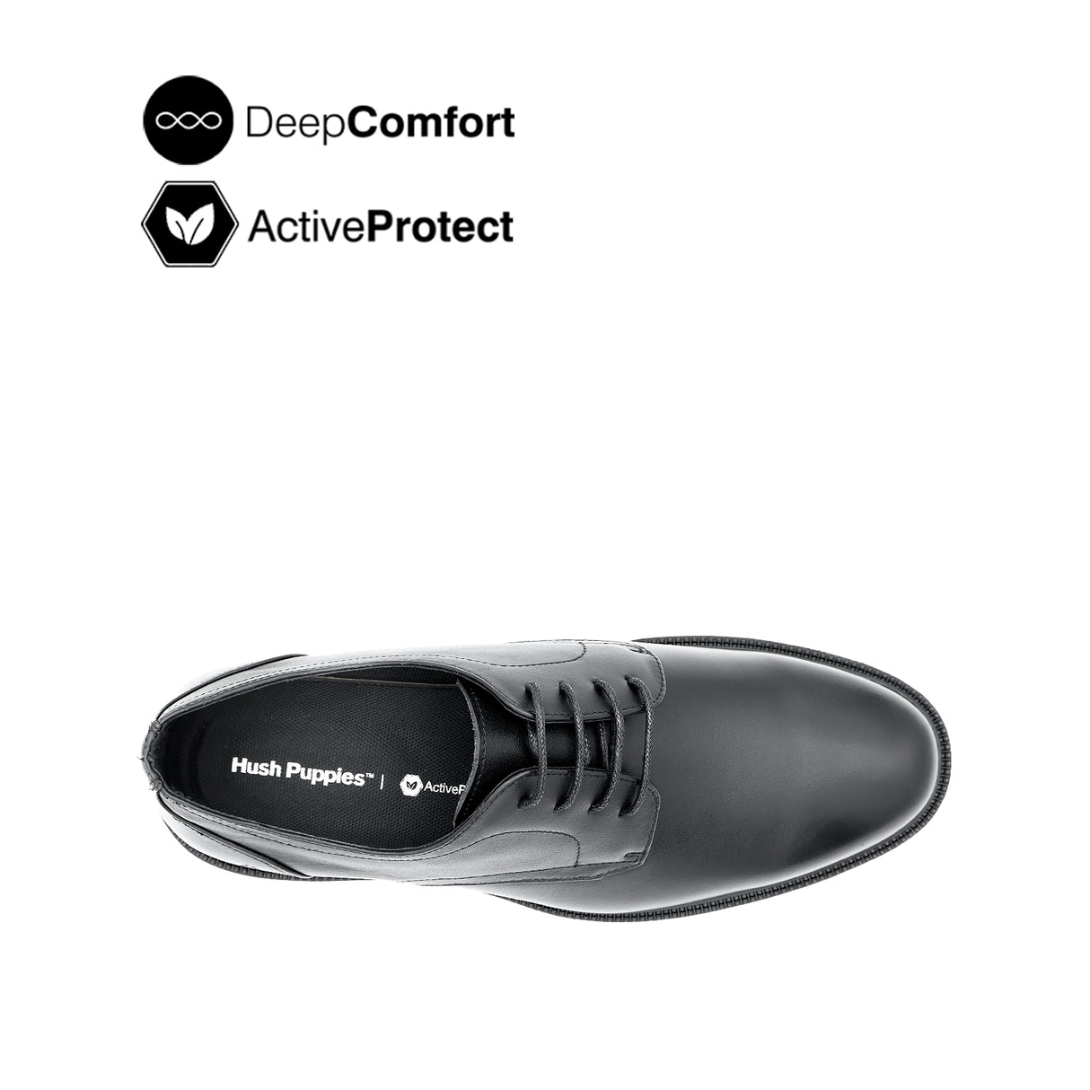 River Lace Up PT Men's Shoes- Black Leather