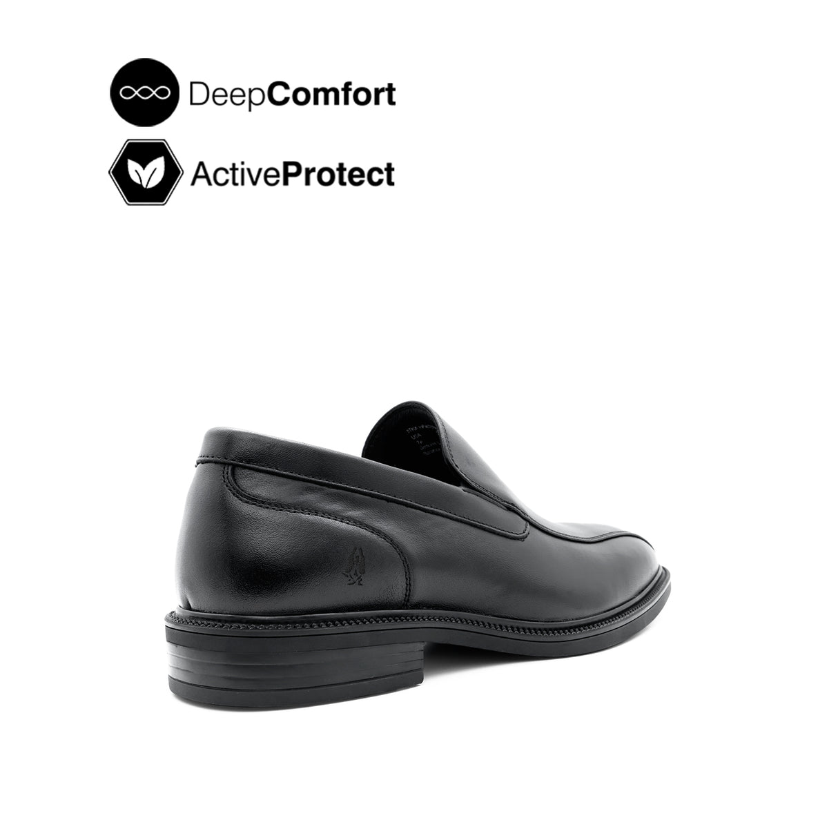 River Slip On Bike Toe Men's Shoes- Black Leather
