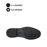 River Slip On Bike Toe Men's Shoes- Black Leather