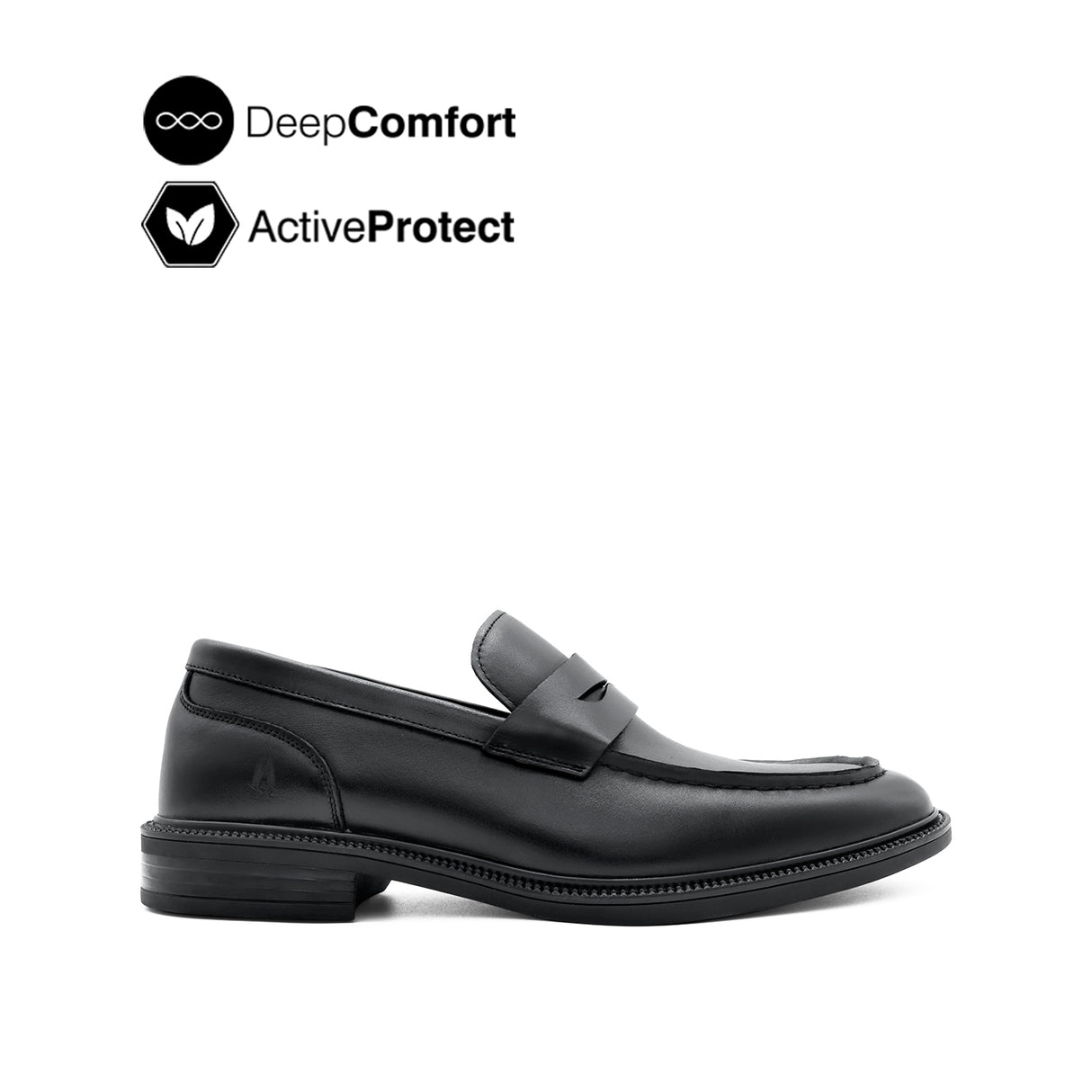 River Penny Men's Shoes- Black Leather