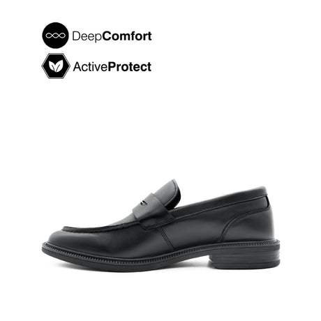 River Penny Men's Shoes- Black Leather