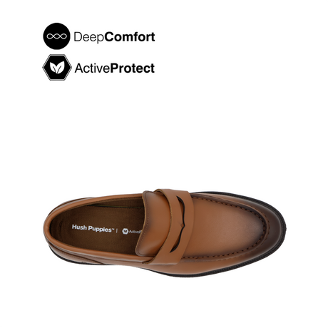 River Penny Men's Shoes- Tan Leather