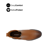 River Chelsea Plain Toe Boots Men's Shoes - Tan Leather