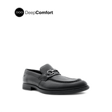 Raniel Metal Bit Men's Shoes- Black Leather
