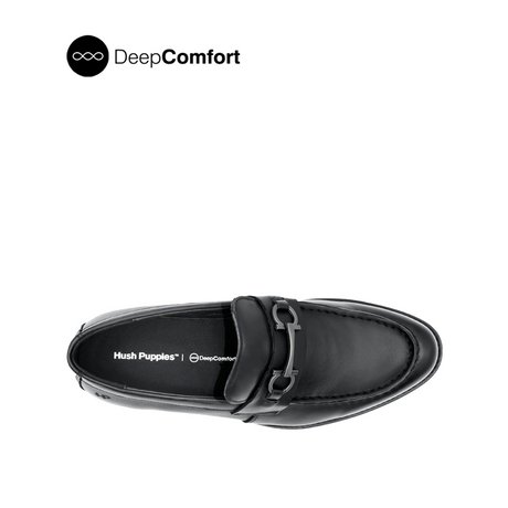 Raniel Metal Bit Men's Shoes- Black Leather