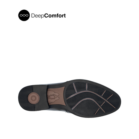 Raniel Metal Bit Men's Shoes- Black Leather